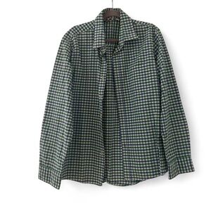 Boden Green and Navy Gingham Shirt